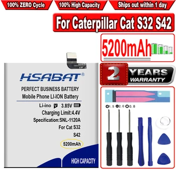 HSABAT 5200mAh Batérie pre Caterpillar Cat S32 S42
