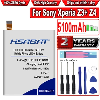 HSABAT Nové 5100mAh LIS1579ERPC Batérie Pre Sony Xperia C5 Ultra / Dual E5506 E5553 E5533 E5563 Z3 Plus Z3+/ Dual E6553 Z4 E6533