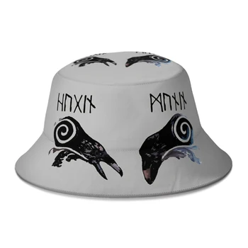 Hugin Munin Vedierko Hat Pre Ženy, Mužov, Dorastencov, Skladacia Róbert Rybár Klobúky Panama Spp Streetwear