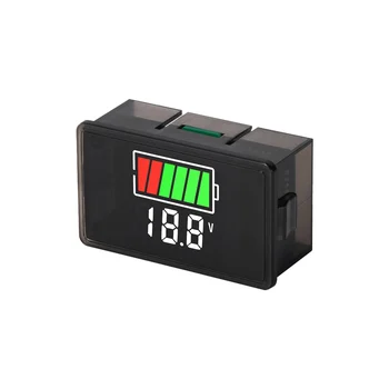 Indikátor Úrovne Nabitia batérie Lítiová Batéria Kapacita Meter Test Displeja LED Tester Voltmeter, bežného Typu DC 8-100V