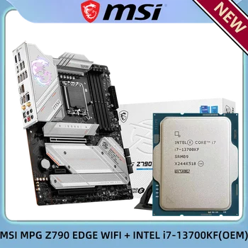 Intel i7 13700KF OEM CPU + MSI MPG Z790 EDGE WIFI DDR5 LGA 1700 ATX Počítačový Hardvér a Softvér PC Herné základná Doska
