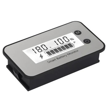 IPX7 Nepremokavé Battery Monitor 7-100V Kapacita Batérie Tester Meter S Bzučiak Alarm Teploty