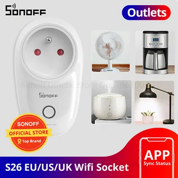 Itead SONOFF S26R2 EÚ/VB /USA, Wifi, Smart Zástrčky Prepnúť APLIKÁCIU Diaľkové Ovládanie Zásuvky Zásuvky Načasovanie Zástrčky Prepínač Smart Home