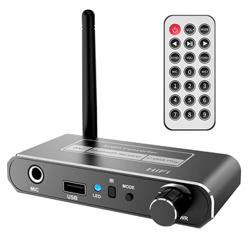 JABS, HIFI Bluetooth 5.2 Audio Prijímač DAC Koaxiálny Digitálneho Na Analógový Prevodník 3.5 Mm AUX RCA Stereo Adaptér Bezdrôtovej siete