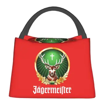 Jagermeister Logo Izolované Obed Taška pre Ženy Prenosný Chladič Tepelnej Bento Box Office Piknik Cestovanie