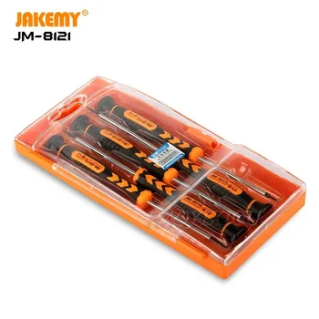 JAKEMY JM-8121 Vysoko kvalitného plastu, diy repair tool kit protišmyková rukoväť špeciálne izolované cr-v skrutkovača nastavte
