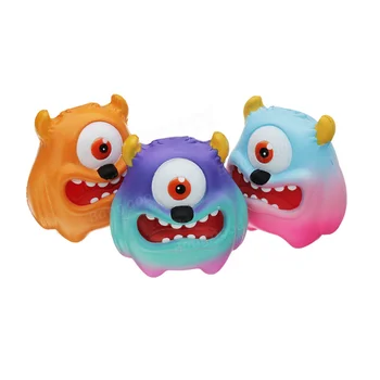 Jeden-eyed Monster Squeeze Hračky Rozmliaždeniu Hračka 11*10.5*8CM Pomaly Rastúce Cartoon Darčeková Kolekcia Soft odbúranie Stresu Hračka Proti Stresu