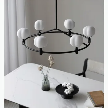 Jednoduché, moderné bavlna luster osobnosti svetlo luxusné sklenené lampa móda, spálne, jedáleň, obývacia izba osvetlenie
