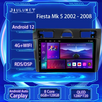 JIULUNET 8 jadro autorádia Android Pre 12 Ford Fiesta Mk VI 5 Mk5 2002 - 2008 Multimediálny Prehrávač Navigáciu Bezdrôtový Carplay GPS