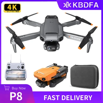 KBDFA P8 Drone 8K S ESC HD Dual Camera 4K Wifi FPV 360 Plný Prekážkou Vyhýbanie Optický Tok Hover Skladacia Quadcopter Hračky