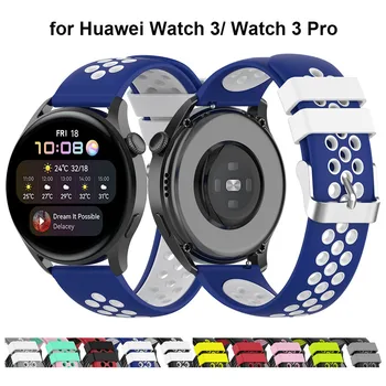 Klasické 22 mm Sledovať Popruh pre Huawei Sledujte 3 Pro Smartwatch Pásmo pre Huawei Sledovať GT2 Pro / GT 2E / GT2 46 mm / Magické Hodinky 2 Modrá