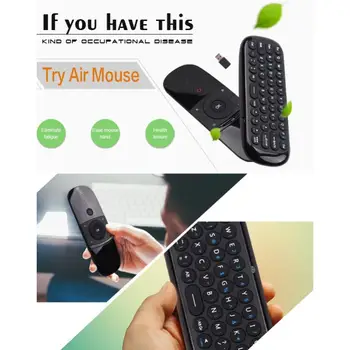 Klávesnica Multifunkčné Diaľkové Ovládanie Air Mouse Mini Bezdrôtová Klávesnica IČ pre Android TV Box Počítač Bezdrôtová Klávesnica