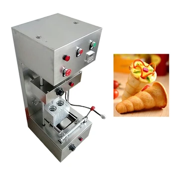Komerčné Elektrické 2ks 130*60*3 mm Špirála kužeľ pizza stroj na výrobu nehrdzavejúcej ocele Pizza kužeľ stroj