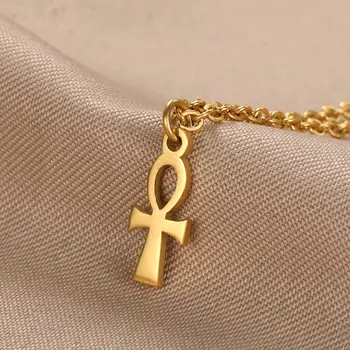 Kríž Náhrdelníky Výška Klasické Egyptské Níl Kríž Ankh náhrdelník Prívesok pre Ženy, Mužov Vintage Egyptské Šperky Amulet Kríž