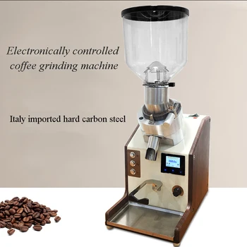 Kvantitatívne elektrický mlynček na kávu mlynček 1,5 L Nízkej teplote mletá káva fazuľa obchodné kávové zrná brúska