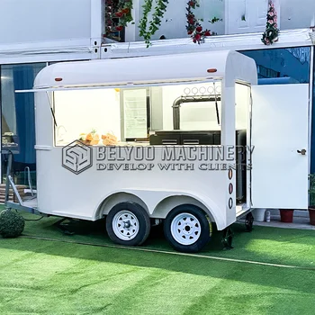 Kôň Prívesy, Mobilné Bary Ice Cream Predajné Van Horsebox Vintage Prepravník Potravín Vozíky Chariot Kiosk Potravín Prípojného Vozidla