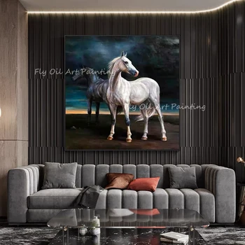 Kôň vysoko kvalitný obraz zvierat ručné olejomaľba veľkoobchod frameless pre domáce obývacia izba dekorácie, umelecké diela ako darček