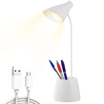 LED Nočné Svetlo Stmievateľné, Nočné Lampy, USB Nabíjanie Držiak na Pero Svetlo, Lampa na Čítanie S Pen/Držiaka Telefónu Dotykový Stôl Svetlo stolná Lampa