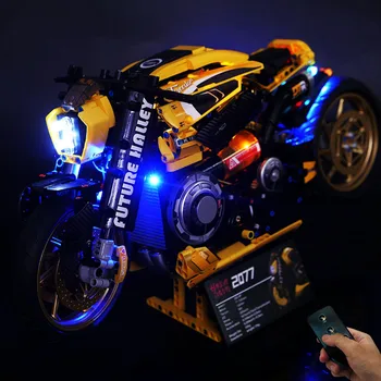 LED Svetla Kit pre K Box 10506 Harilay Davvis 2077 Motocykel Stavebné Bloky (Iba LED ,Žiadne Auto Model )