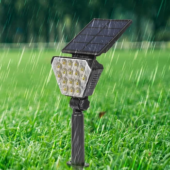 LED Záhradné Osvetlenie, Super Svetlé Slnečné Vonkajšie Lampy 2 Svetelných Režimoch Jednoduchá Inštalácia pre Záhrada/dvor/Terasa/Cesty/Chodníka