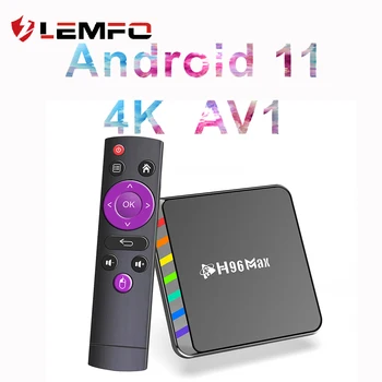 LEMFO S905 TV Box Android 11 WIFI 6 TVbox 2G 4G 16GB 32GB 64GB S905 W2 Vysokej Čip Podporu 8K AV1 Android 11.0 Set-Top-Box