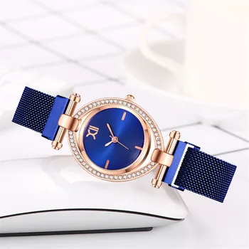 Luxusné Náramkové hodinky Quartz Ženskej Módy Quartz dámske Náramkové Hodinky Quartz Nehrdzavejúcej Ocele Bwomen Kvet Drahokamu Hodinky