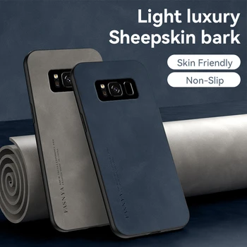 Luxusné Originálne Shockproof Matný Kožené puzdro Coque Pre Samsung Galaxy S8 S 8 Ochranný Kryt Telefónu púzdro pre GalaxyS8