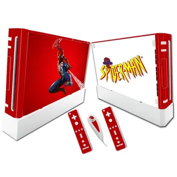 Marvel Spiderman Vinyl Pokožky Nálepku Krytu Zábal Chránič pre Nintendo Wii a Radič Kože Nálepky