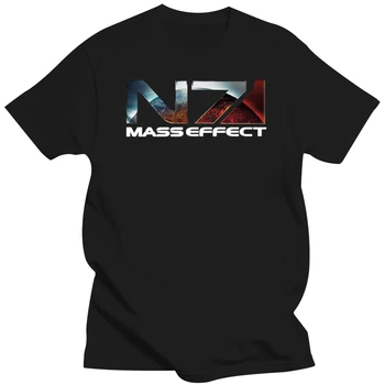 Mass Effect 3 N7 T Shirt Systémy Aliancie, Vojenský Znak Hra Tee Unisex Letné Krátke Sleeve T Košele Hip Hop Topy