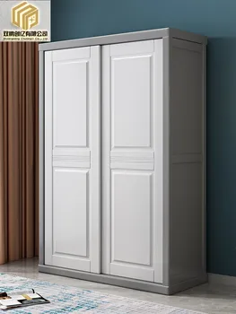Masívneho dreva skriňa, posuvné dvere domácnosti, spálne, moderná jednoduché, 2 dvere, 3 posuvné dvere biele denník skrinka na odkladanie vecí