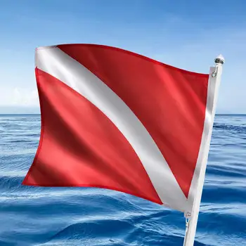 Medzinárodné Ponoriť sa pod Vlajkou 20-palcový X 24 inch Ťažkých Diver Dole Vlajkou Loď pod Vlajkou