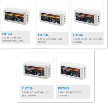 MiLight Miboxer 2.4 G RF Bezdrôtový jednu farbu stmievač CCT RGB RGBW RGB+SCS FUT035 FUT036 FUT037 FUT038 FUT039 led pásy ovládanie