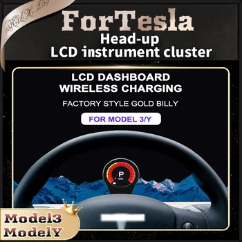 mini heads-up LCD panel zobrazenie bezdrôtové nabíjanie Otočná Mobilný telefón majiteľa Vozidla Príslušenstvo Pre Tesla model3/Y