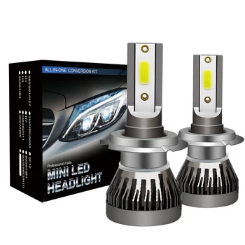MINI1-H7 MINI1-LED Svetlomety Xenónové Svetlomety pre osobné automobily, Nákladné Automobily, Suv, RV HID 6000K farba mierne 200m svetlo rozsahu.