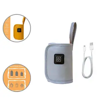 Mlieko Fľaše Ohrievač Pohodlné, Jednoduché Použitie Smart USB Mlieko Fľašu v Teple Tepla Nápojov Otepľovanie Taška pre Deti
