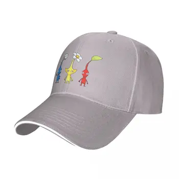 Modrá, Žltá a Červená Pikmin Nálepky Nastaviť Spp šiltovku Bobble klobúk čiapky pre ženy a pre Mužov