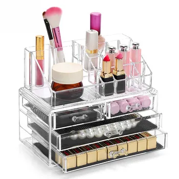 Multi-layer Rúž Organizátor Kozmetické Box Akrylové Nechty Displej Multifunkčný Stojan Úložný Box make-up Organizátor Box