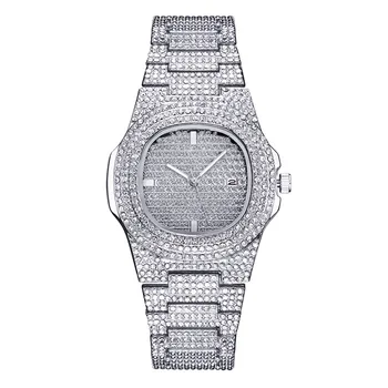 Móda Diamanty Ženy Sledujte Ocele Dámy Rhines-tón Quartz Hodinky relojes feminino часы женские 2022 тренд zegarek damski reloj