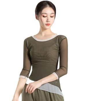 Na jar a v Lete Gázy Oblečenie dámske Tanečné Šaty Klasického Tanca Praxi Oblečenie Shapewear Top Čínsky Klasický Tanec