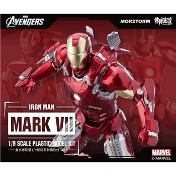 Na Sklade MORSTORM 1/9 Marvel Avengers Iron Man MK7 Zostavený Model Akcie Obrázok Hračky Darček Model Kolekcie Záľuby