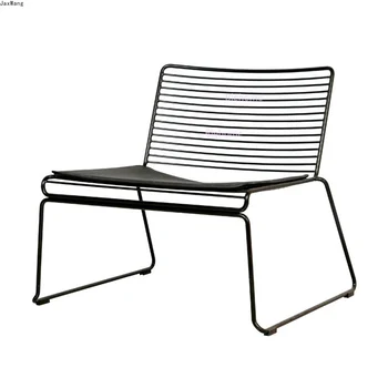 Nordic Kovaného Železa Salónik Jedálenské Stoličky Minimalistický Dizajn Tvorivé Osobnosti Stoličky Malý Byt Cadeira bytový Nábytok TÝŽDEŇ