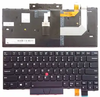 Nová americká angličtina Pre IBM Thinkpad T470 T480 A475 A485 Podsvietenie, Čierna S Bodom Stick Notebook Notebook, Klávesnica