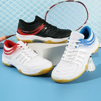 Nové bedminton topánky Mužov a žien pary' šok absorpcie, priedušná a opotrebovaniu dospelých detí tenis školenia