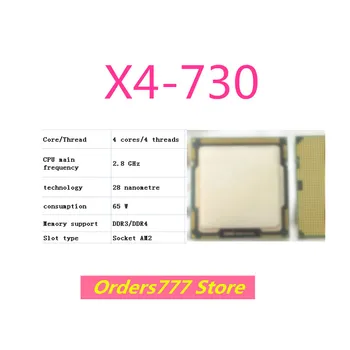 Nové dovezené pôvodné X4-730 730 CPU, 4 jadrá 4 závitov 2.8 GHz, 65W 28nm DDR3 R4 kvality AM2