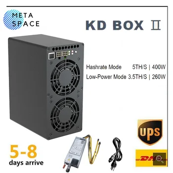 Nové Goldshell KD BOX II 5./s Hashrate 400W KDA Baník S PSU Možnosť Kadena Kd box 2 Dobré Pre Domáce Baníctvo Ako Kd box pro 2.6 T