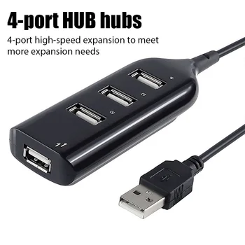 Nové modely Prenosných USB Hub 2.0 Hi-Speed 4 Port Mini USB Hub rozbočovač Telefón Údajov Nabíjací Adaptér Pre PC, Počítačové Príslušenstvo