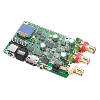Nové Raspberry Pi DAC audio dekodér rada ES9038Q2M hifi horúčka koaxiálny vlákniny I2S DSD512 digitálne
