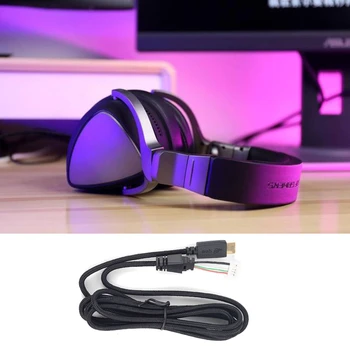 Nové Slúchadlá Kábel Holý Drôt Otvorený Koniec TRS 4 Pól Kábel Mäkké PVC Line Kompatibilný s ASUS ROG Delta USB-C Gaming Headset