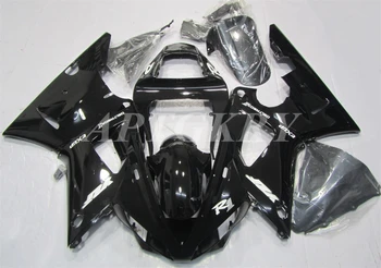 Nový ABS Plast Shell Motocykel Kapotáže kit vhodný Pre YAMAHA YZF R1 2000 2001 YZF-R1 YZF 1000R Karosériou nastaviť Vlastné Black Svetlé