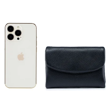 Nový dizajn, originálne kožené peňaženky Mäkké kožené Malé rozmery veľkú kapacitu dolárov peňaženky karta